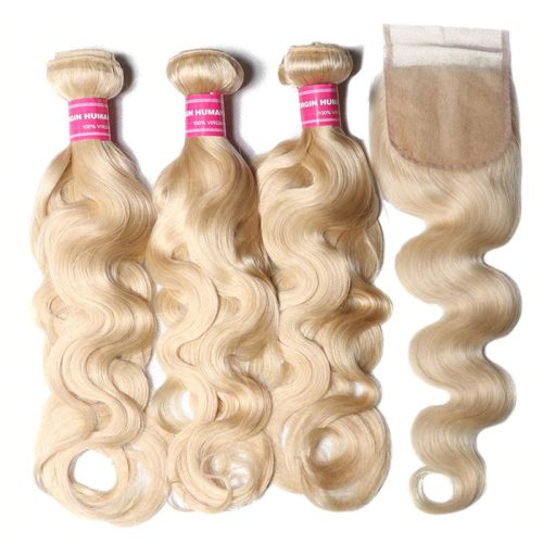 613 blonde body wave hair