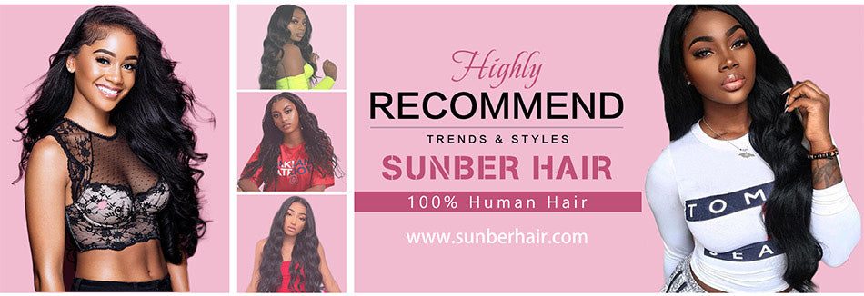 Sunber Hair Remy Human Hair Malaysian Body Wave Hair 3 Bundles 100% Unprocessed Human Hair Weave for Black