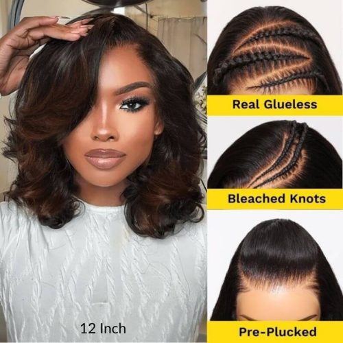 Black to Chestnut Brown Ombre Loose Wave