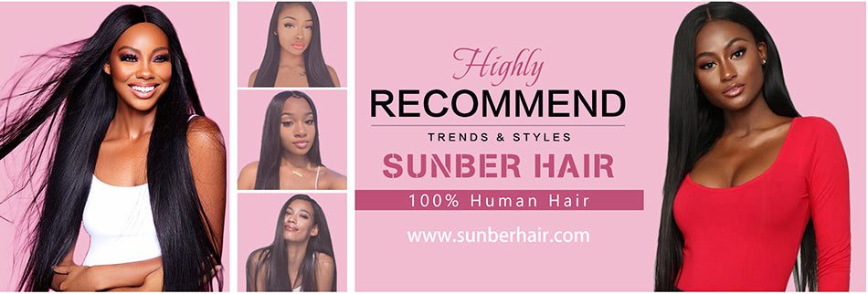 Sunber Hair Malaysian Remy Human Hair Black Color Silky Straight Hair 4 Bundles With 4x4 Lace Closure