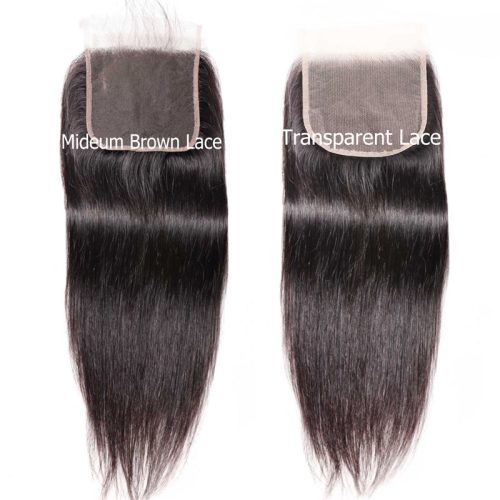 Sunber Hair Straight 5X5 Preuvian Transparent Lace Closure Hair Extension 8 18 inch 100 Human Remy 1