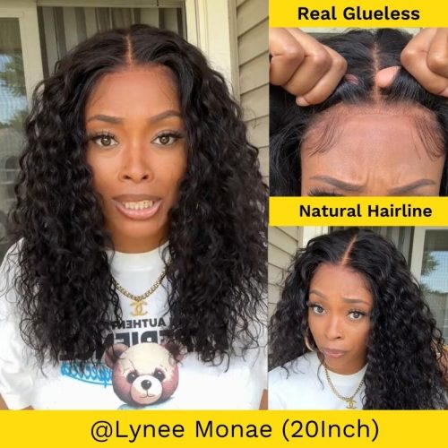 bye bye knots water wave lace wig