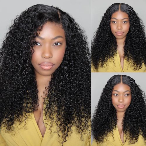 jerry curly lace closure wig