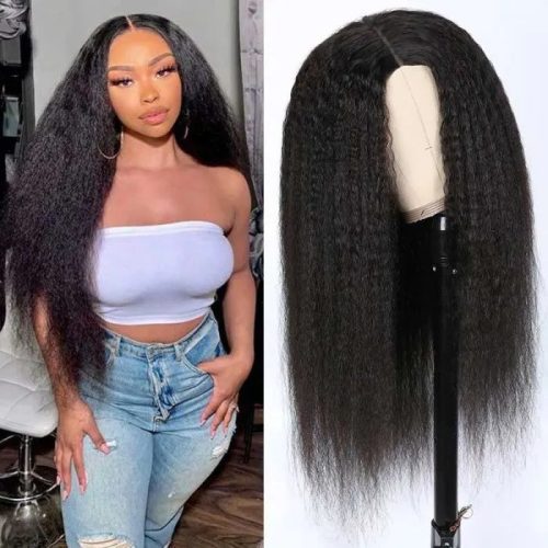 kinky straight v part wig glueless wigs 3ff3d809 ed27 47ff aa82 f21123192487