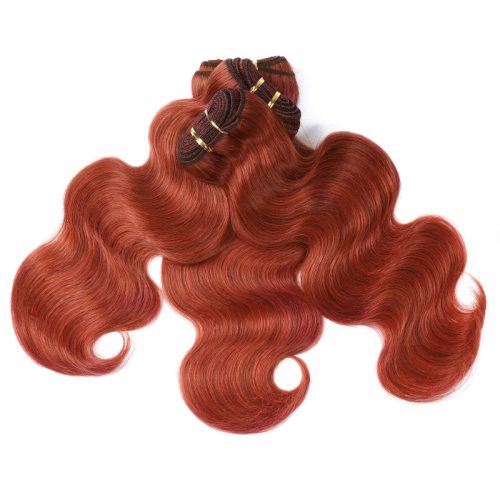 sunber Auburn Brown human hair weave 33 body wave hair bundles 3pcs