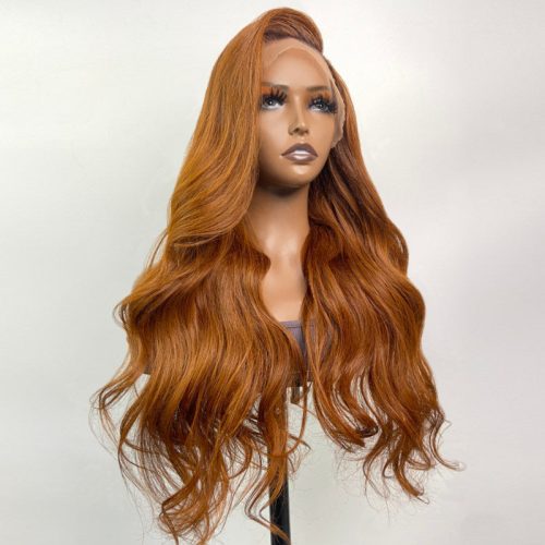 sunber hair ginger brown lace frontal wig body wave human hair wigs right front show fb6ee5f1 b6bf 4cf2 815a 20538caa6206