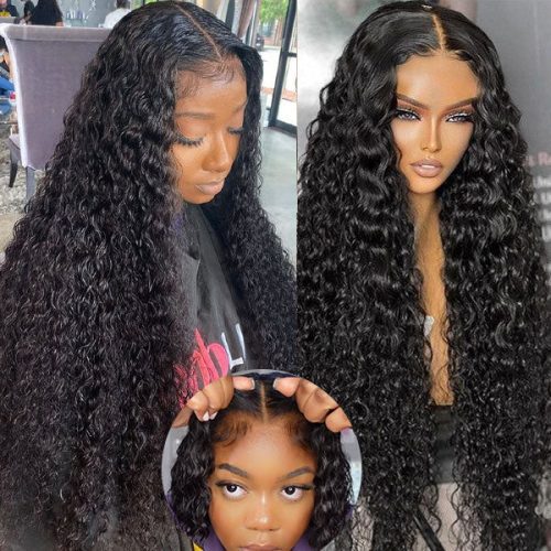 sunber hair pre cut lace wig water wave human hair glueless lace closure wigs for women real wig show