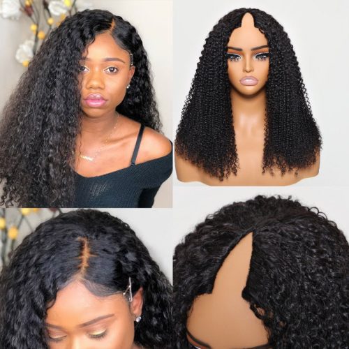 v part kinky curly wig 01